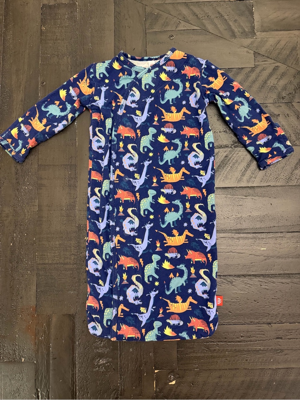 Magnetic Me Navy Blue Dinosaur Sleep Sack with Colorful Dinosaurs